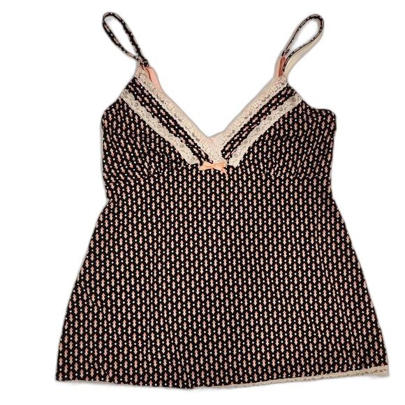 Marilyn Monroe Women's Camisole babydoll top sz Medium lace trim 90s Vintage - Picture 1 of 8